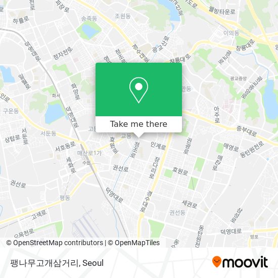 팽나무고개삼거리 map