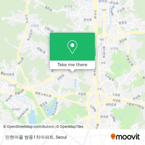 만현마을 쌍용1차아파트 map