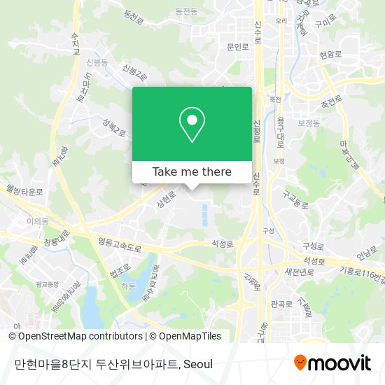 만현마을8단지 두산위브아파트 map