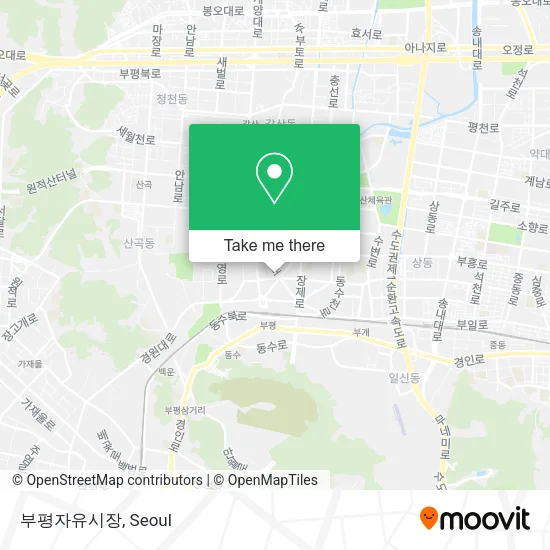 부평자유시장 map