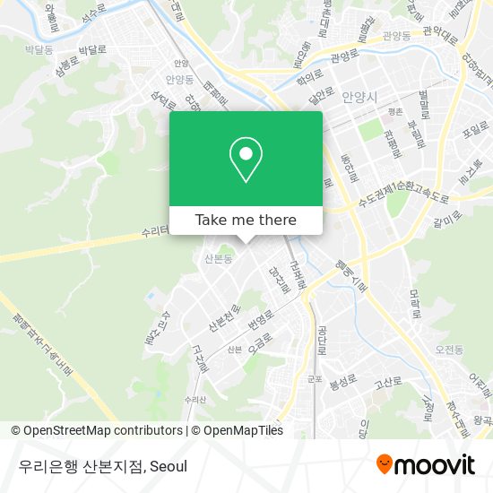 우리은행 산본지점 map