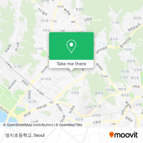 명지초등학교 map