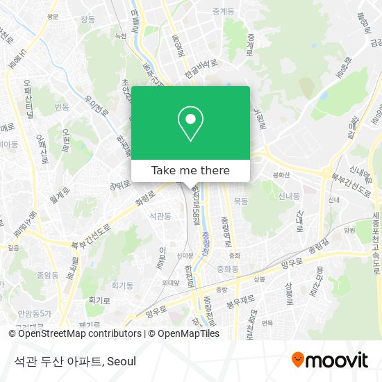 석관 두산 아파트 map