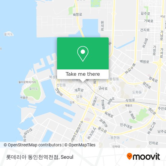 롯데리아 동인천역전점 map