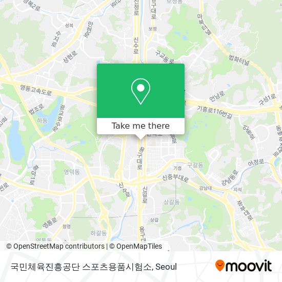 국민체육진흥공단 스포츠용품시험소 map