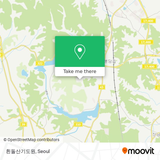 흰돌산기도원 map