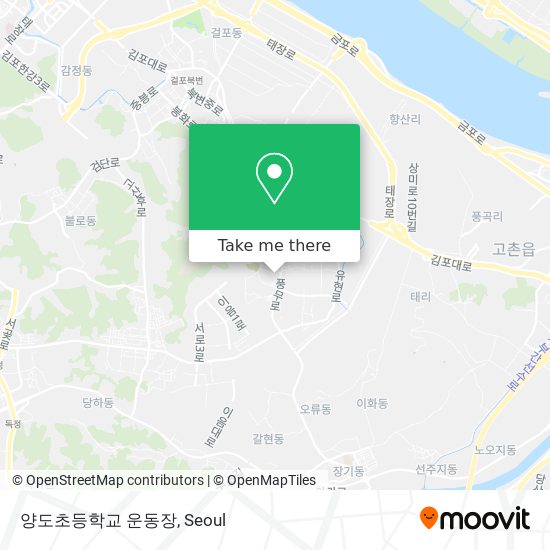 양도초등학교 운동장 map