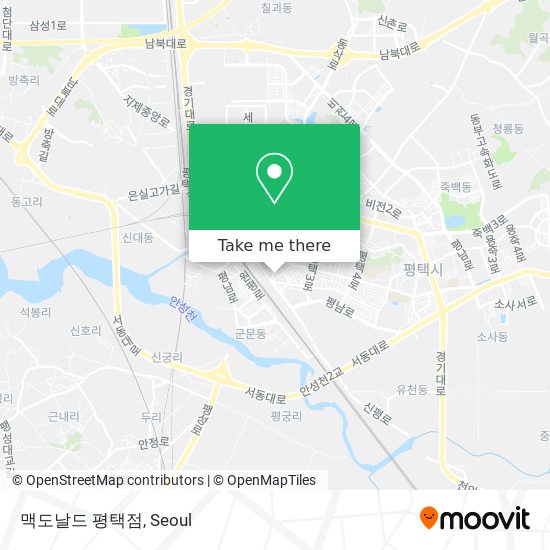 맥도날드 평택점 map