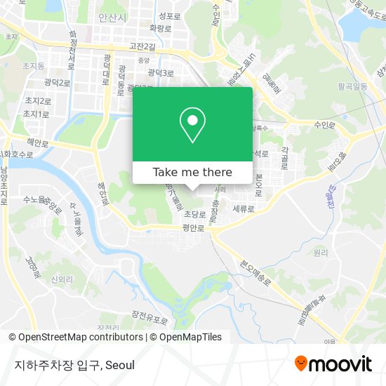 지하주차장 입구 map