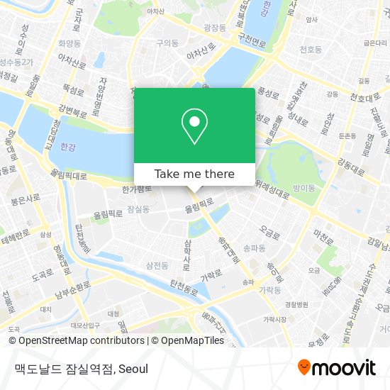 맥도날드 잠실역점 map