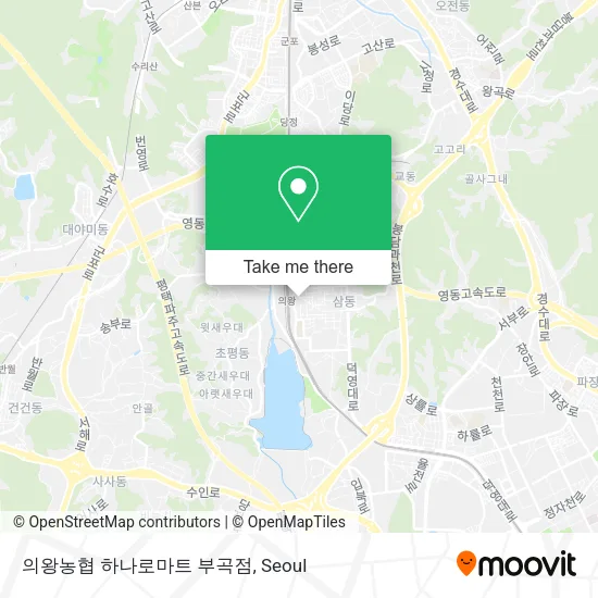 의왕농협 하나로마트 부곡점 map