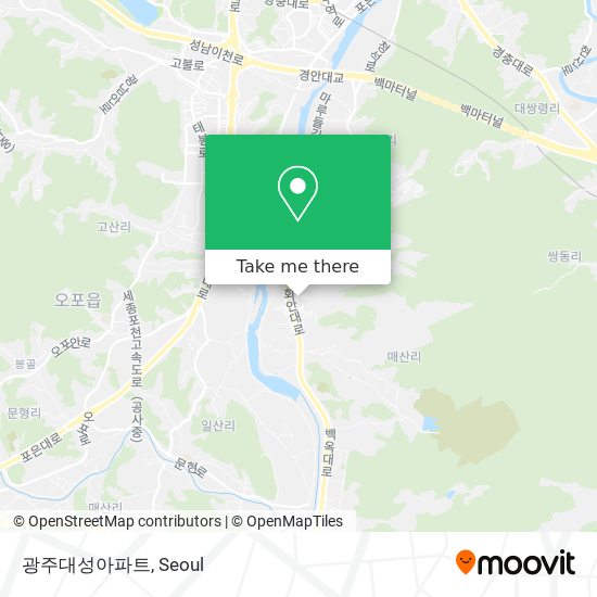 광주대성아파트 map