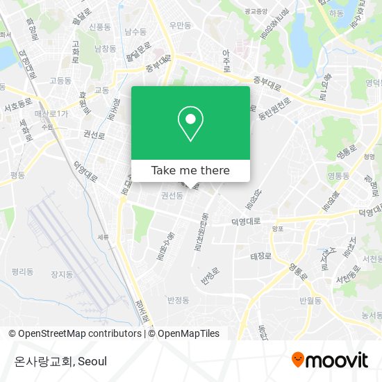 온사랑교회 map