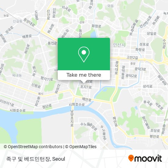 족구 및 베드민턴장 map