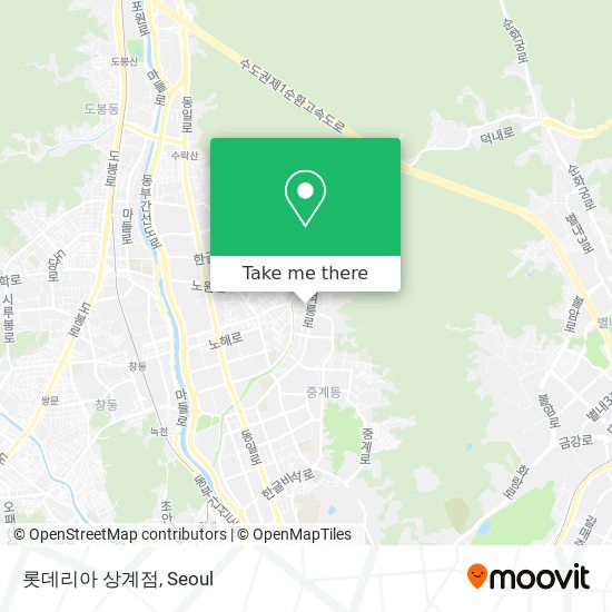 롯데리아 상계점 map