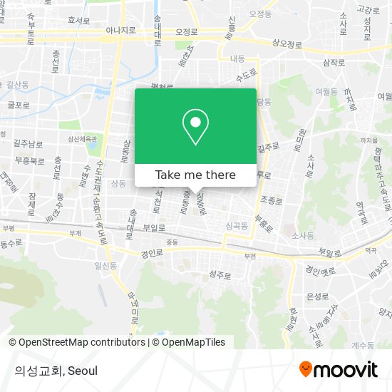 의성교회 map