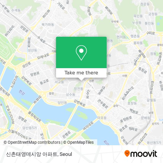 신촌태영데시앙 아파트 map