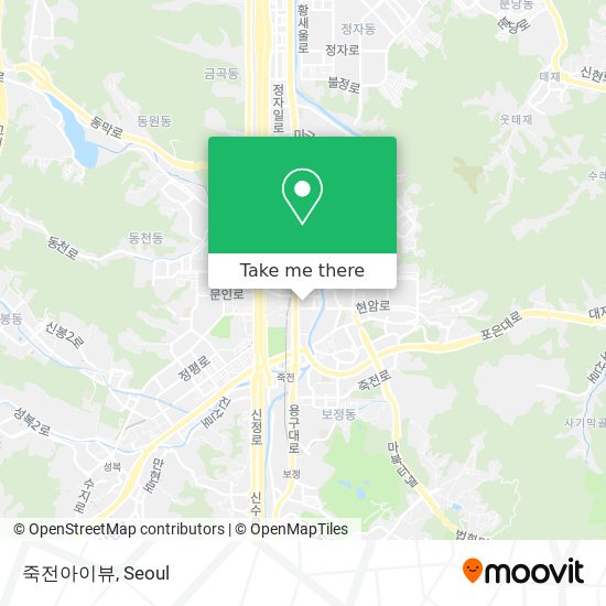 죽전아이뷰 map
