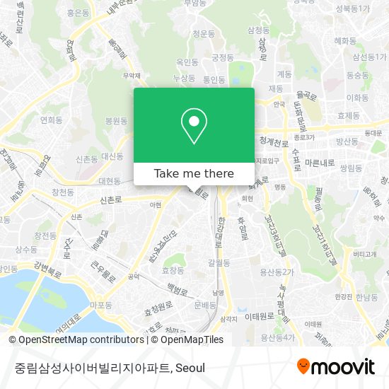 중림삼성사이버빌리지아파트 map