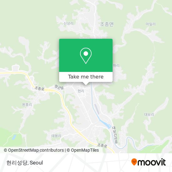 현리성당 map