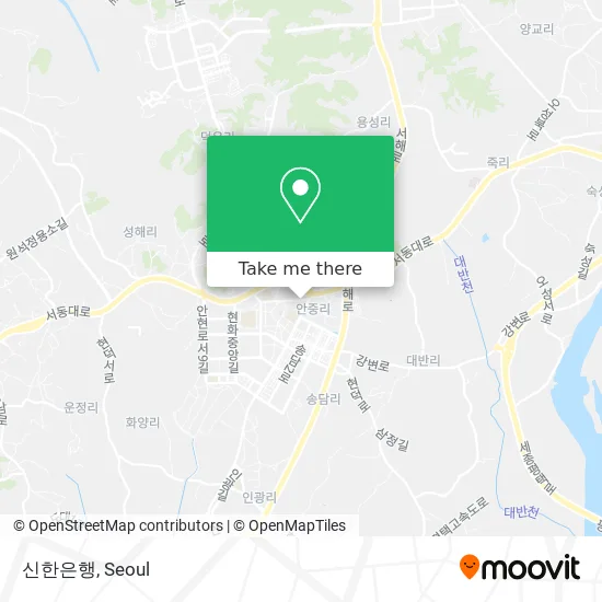신한은행 map
