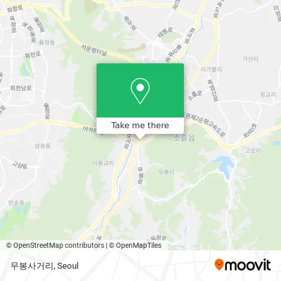 무봉사거리 map