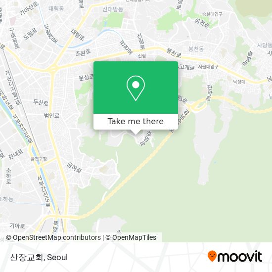 산장교회 map