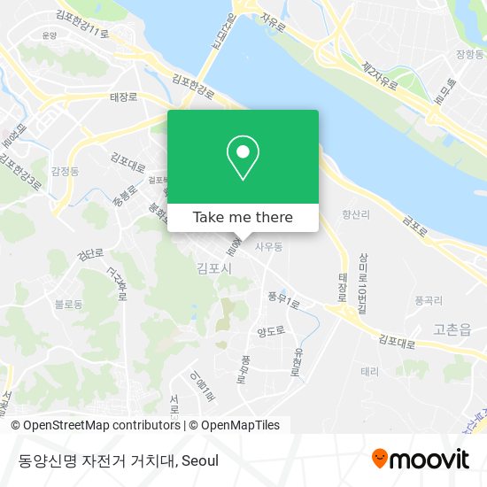 동양신명 자전거 거치대 map