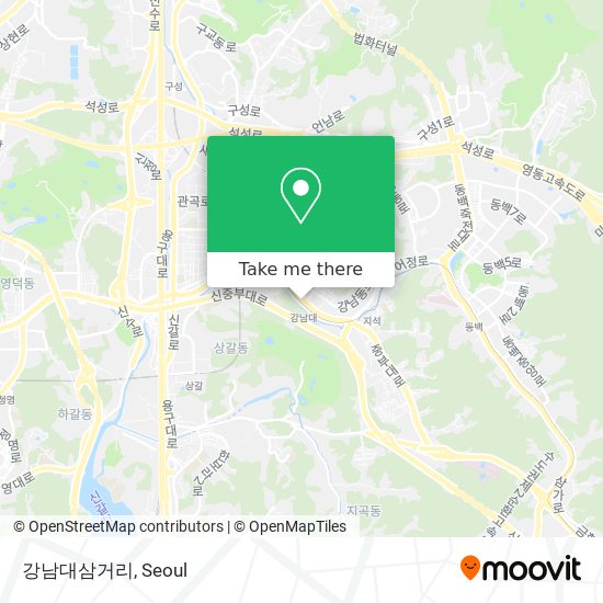 강남대삼거리 map
