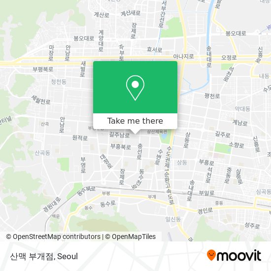 산맥 부개점 map