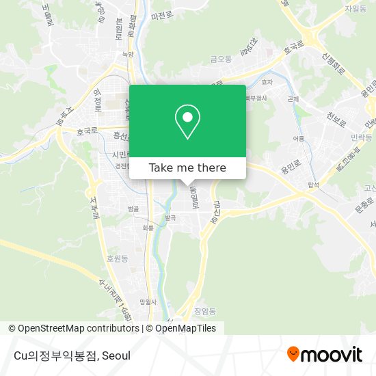 Cu의정부익봉점 map