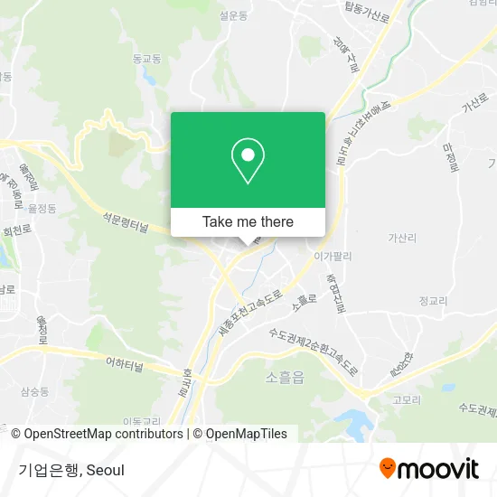 기업은행 map