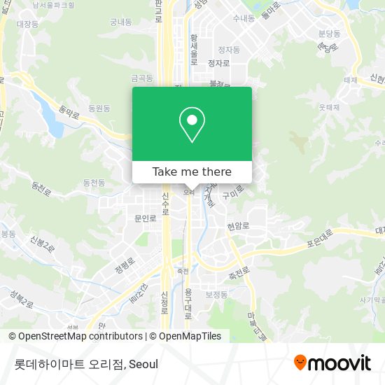 롯데하이마트 오리점 map