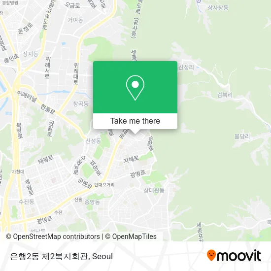 은행2동 제2복지회관 map