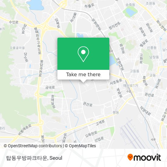 탑동우방파크타운 map