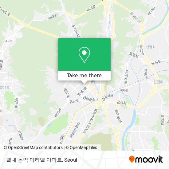 별내 동익 미라벨 아파트 map