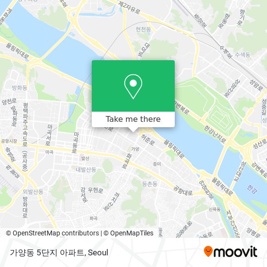 가양동 5단지 아파트 map