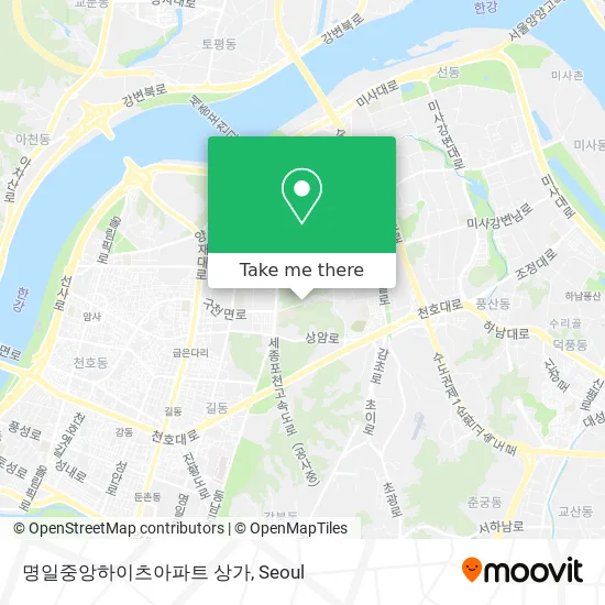명일중앙하이츠아파트 상가 map