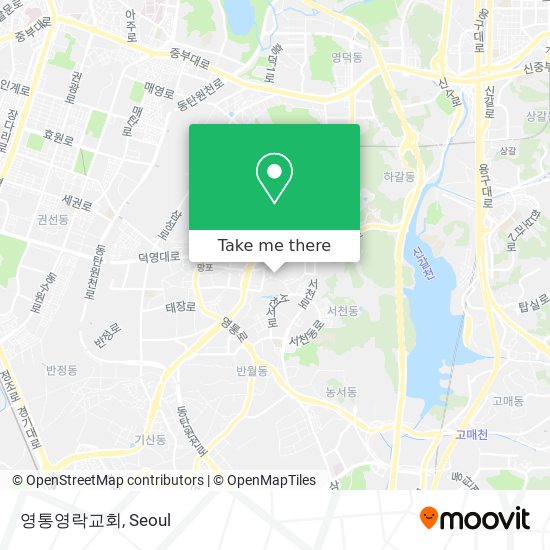 영통영락교회 map