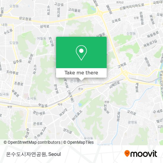 온수도시자연공원 map