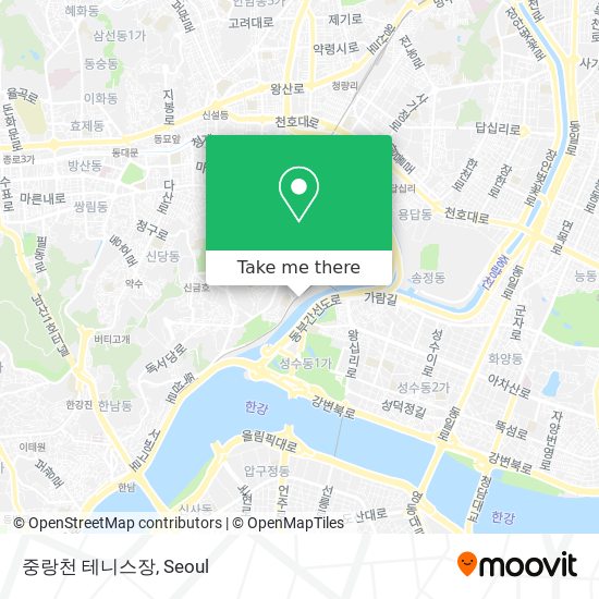 중랑천 테니스장 map