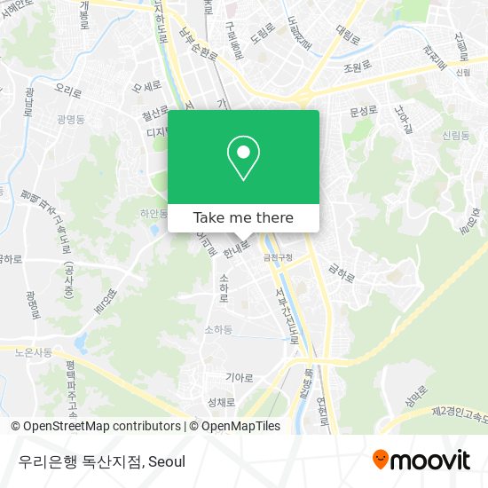 우리은행 독산지점 map