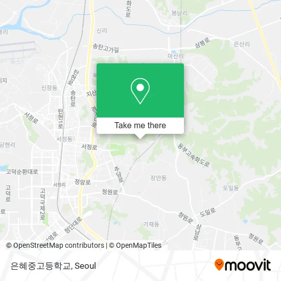 은혜중고등학교 map