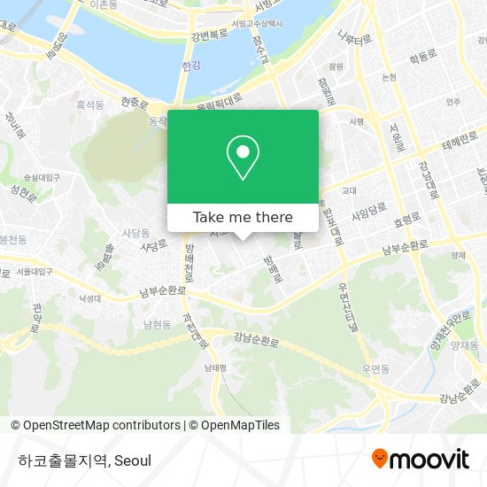 하코출몰지역 map