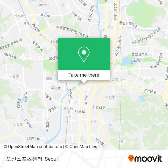 오산스포츠센터 map