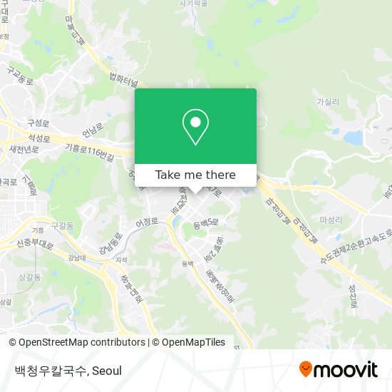 백청우칼국수 map