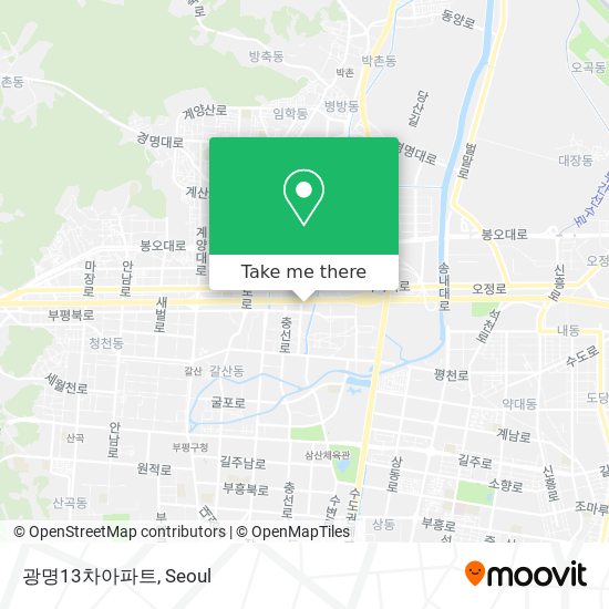 광명13차아파트 map