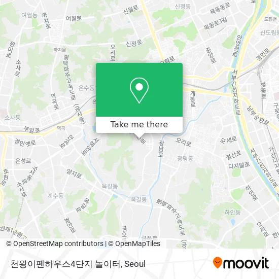 천왕이펜하우스4단지 놀이터 map
