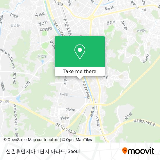신촌휴먼시아 1단지 아파트 map