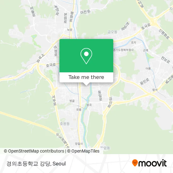 경의초등학교 강당 map